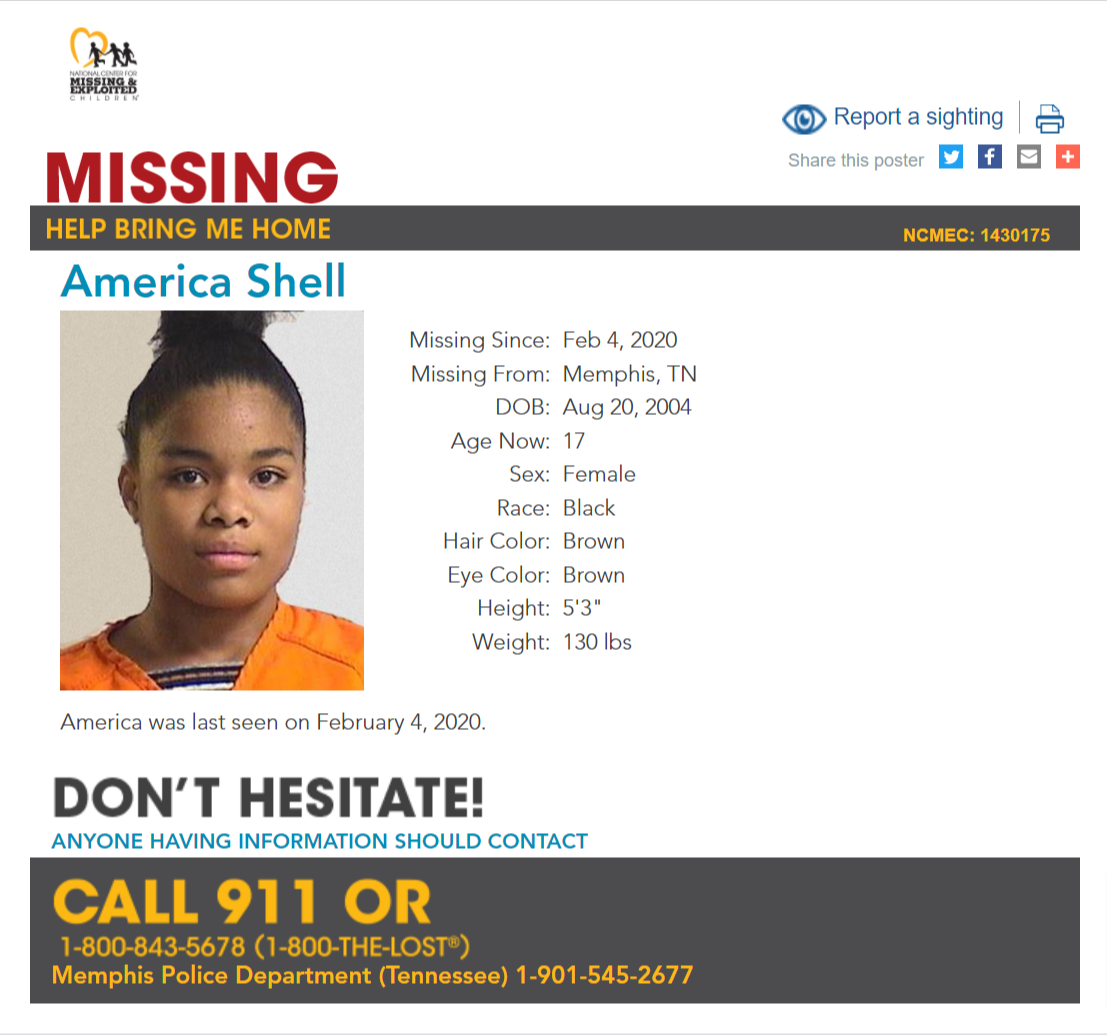 America Shell NCMC1430175c1 2020-02-04 - Memphis TN - West TN