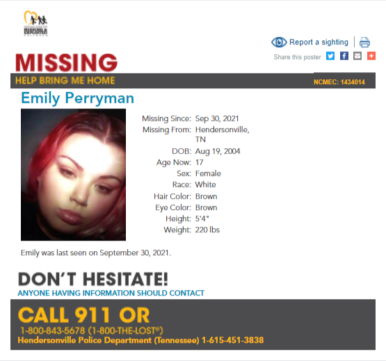 Emily Perryman NCMC1434014c1 2021-09-30 - Hendersonville TN - Middle TN