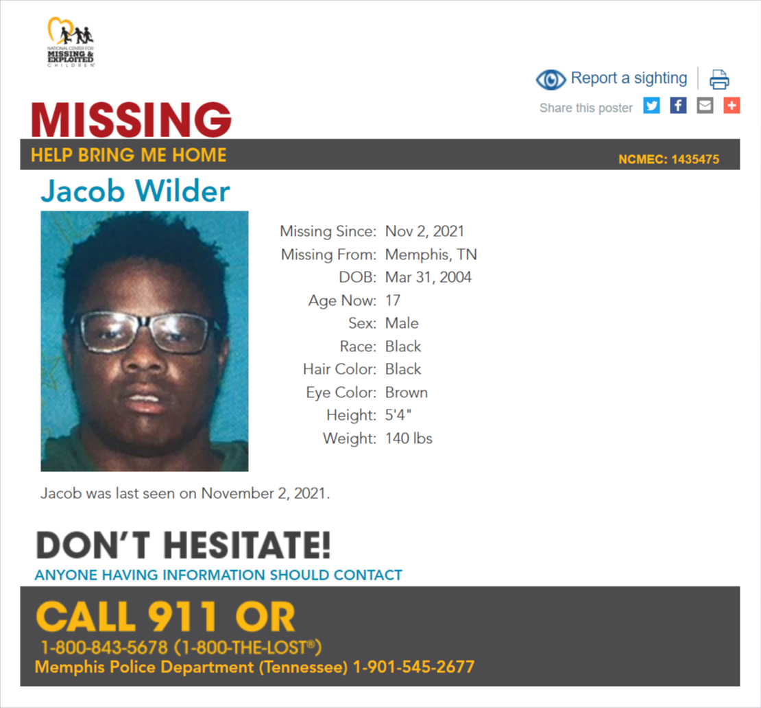 Jacob Wilder NCMC1435475c1 2021-11-02 - Memphis TN - West TN