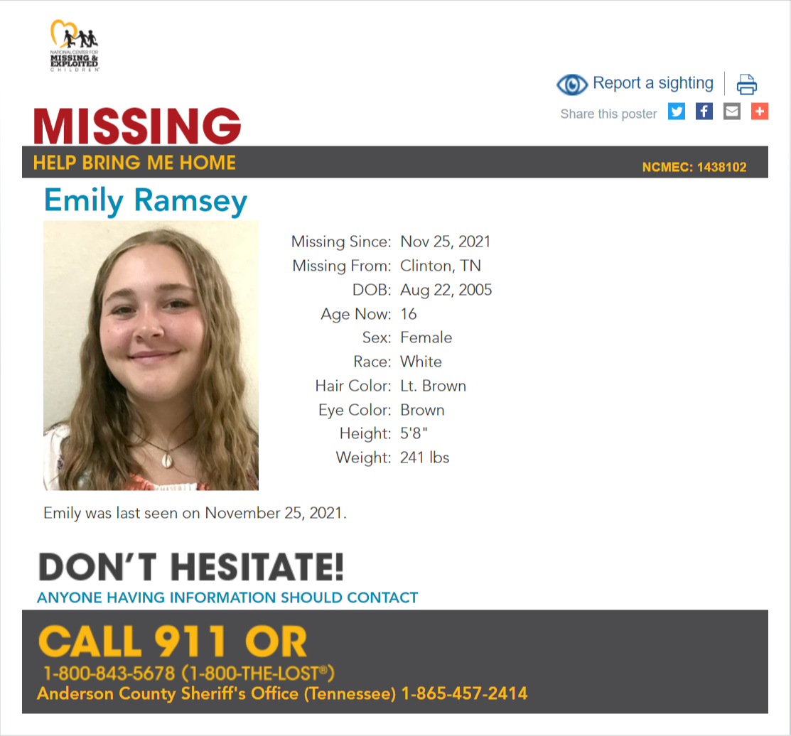 Emily Ramsey NCMC1438102c1 2021-11-25 - Clinton TN - East TN