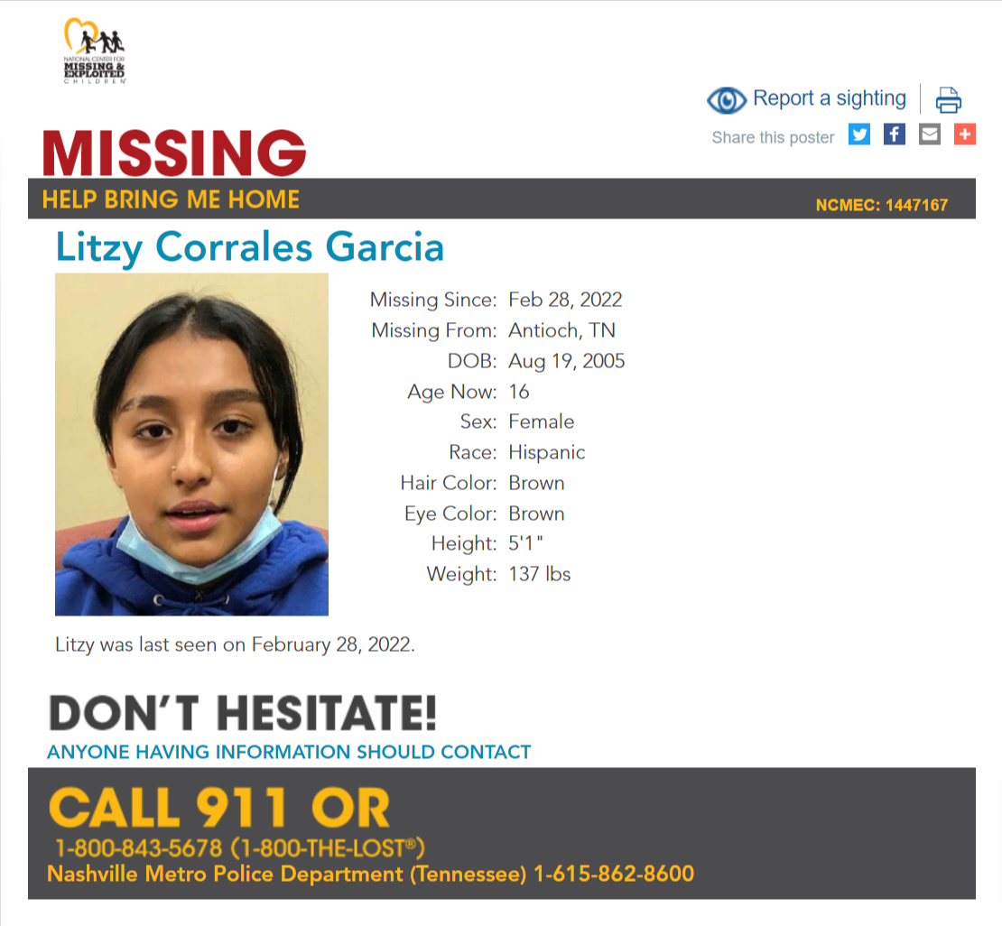 Litzy Corrales Garcia NCMC1447167c1 2022-02-28 - Antioch TN - Middle TN