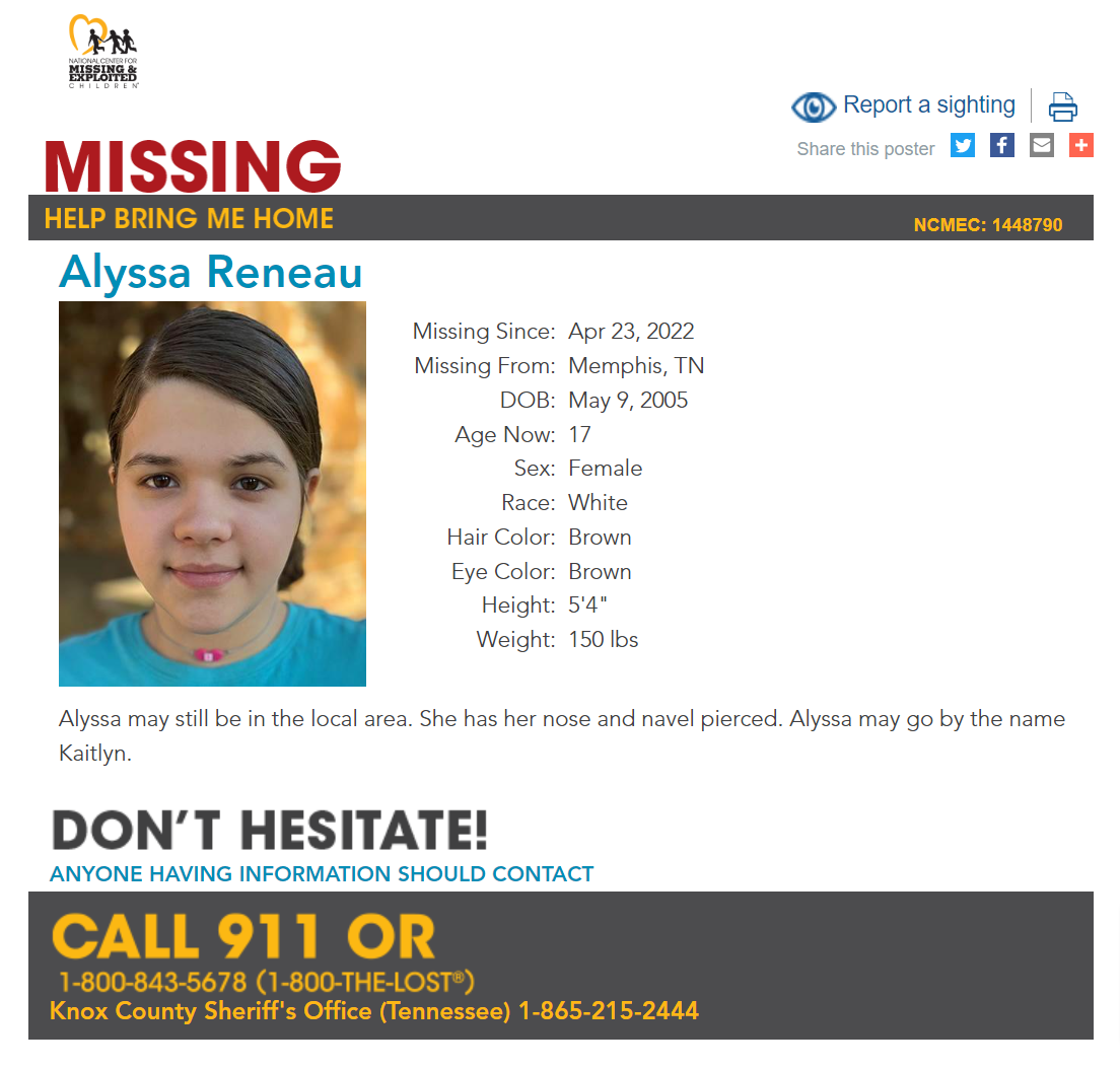 Alyssa Reneau NCMC1448790c1 2022-04-23 - Knoxville TN - West TN