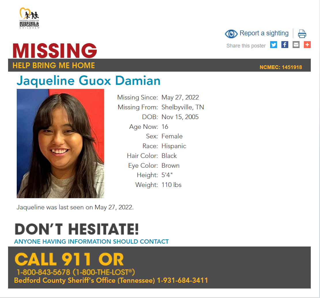 Jaqueline Guox Damian NCMC1451918c1 2022-05-27 - Shelbyville TN - Middle TN
