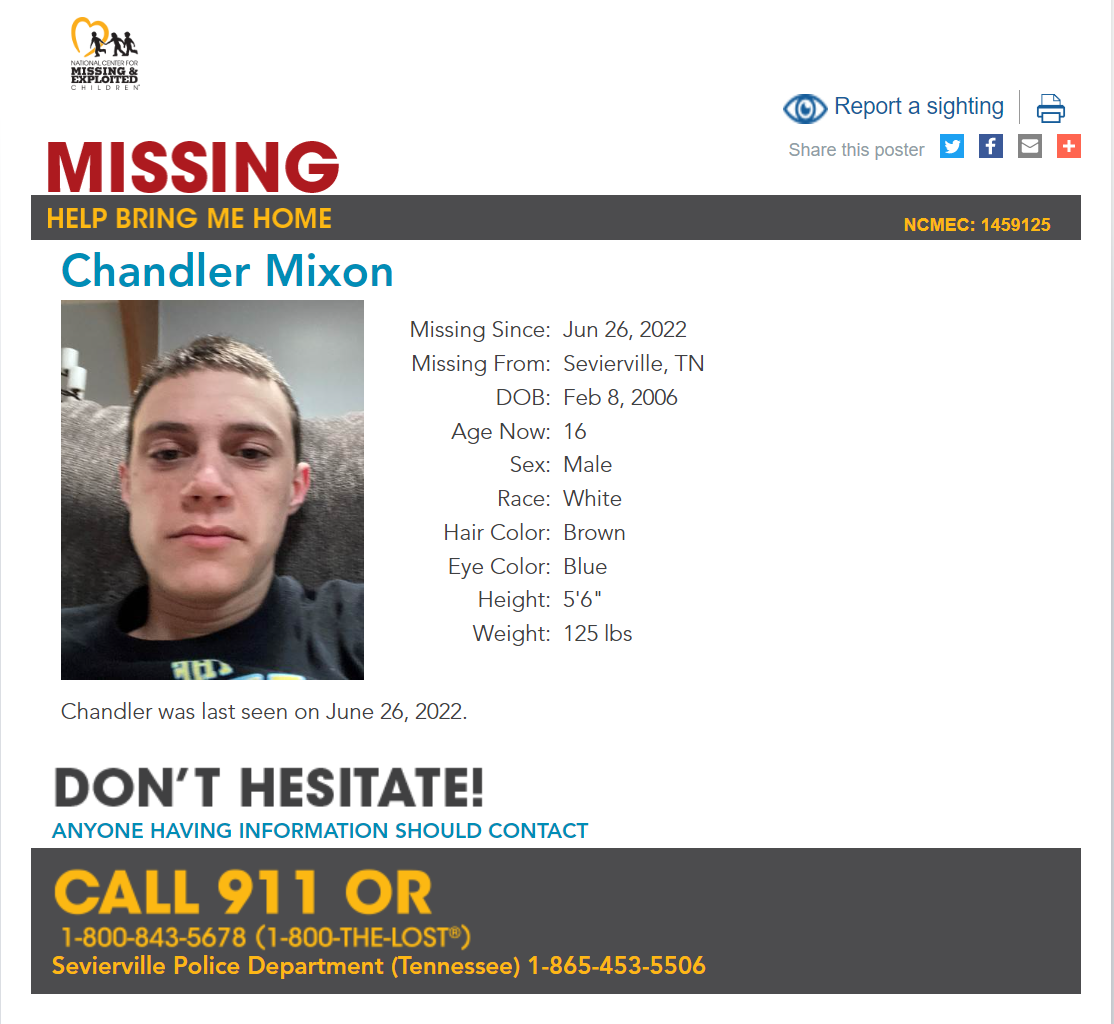 Chandler Mixon NCMC1459125c1 2022-06-26 - Sevierville TN - East TN
