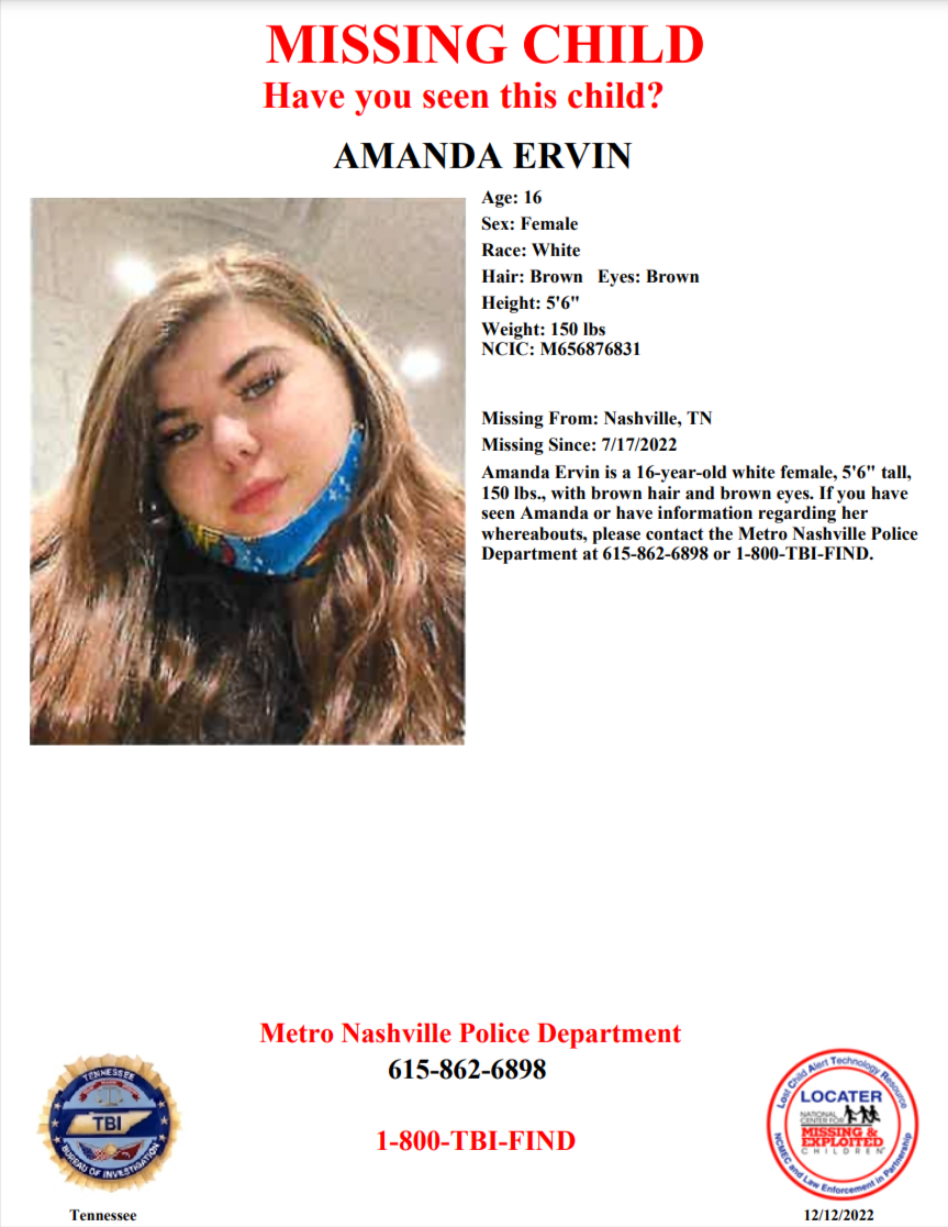 Amanda Erwin TBI poster 2022-07-17 - Nashville TN - Middle TN