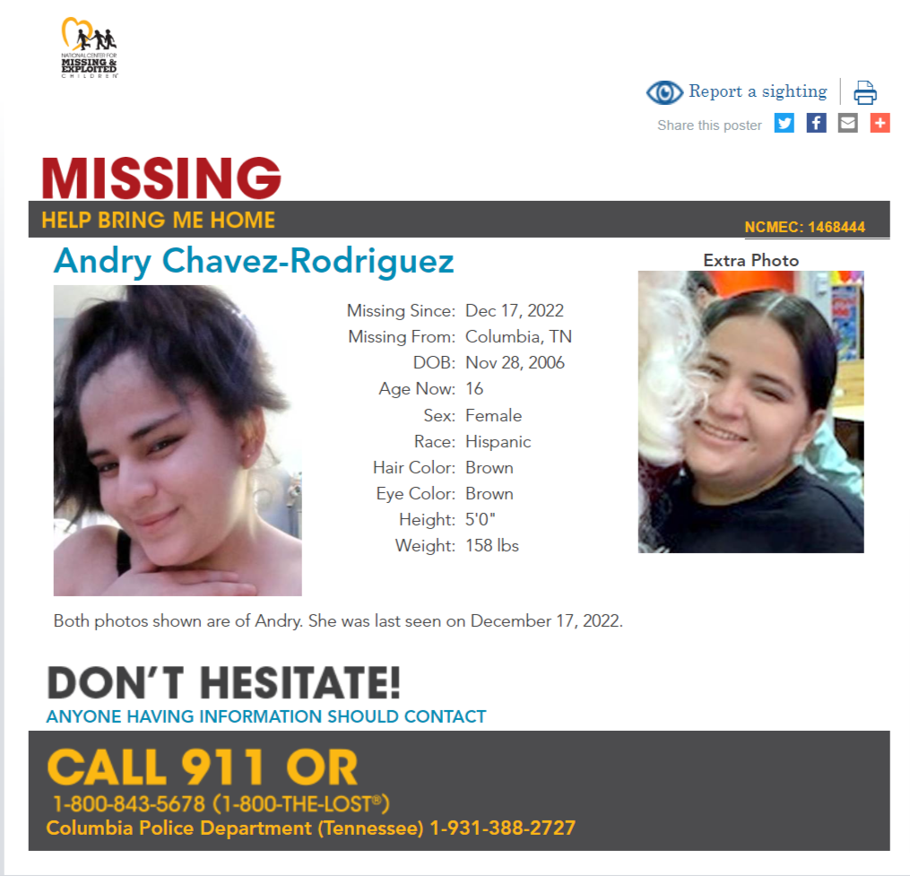 Andry Chavez-Rodriguez NCMC1468444c1 poster 2022-12-17 Columbia TN - East TN