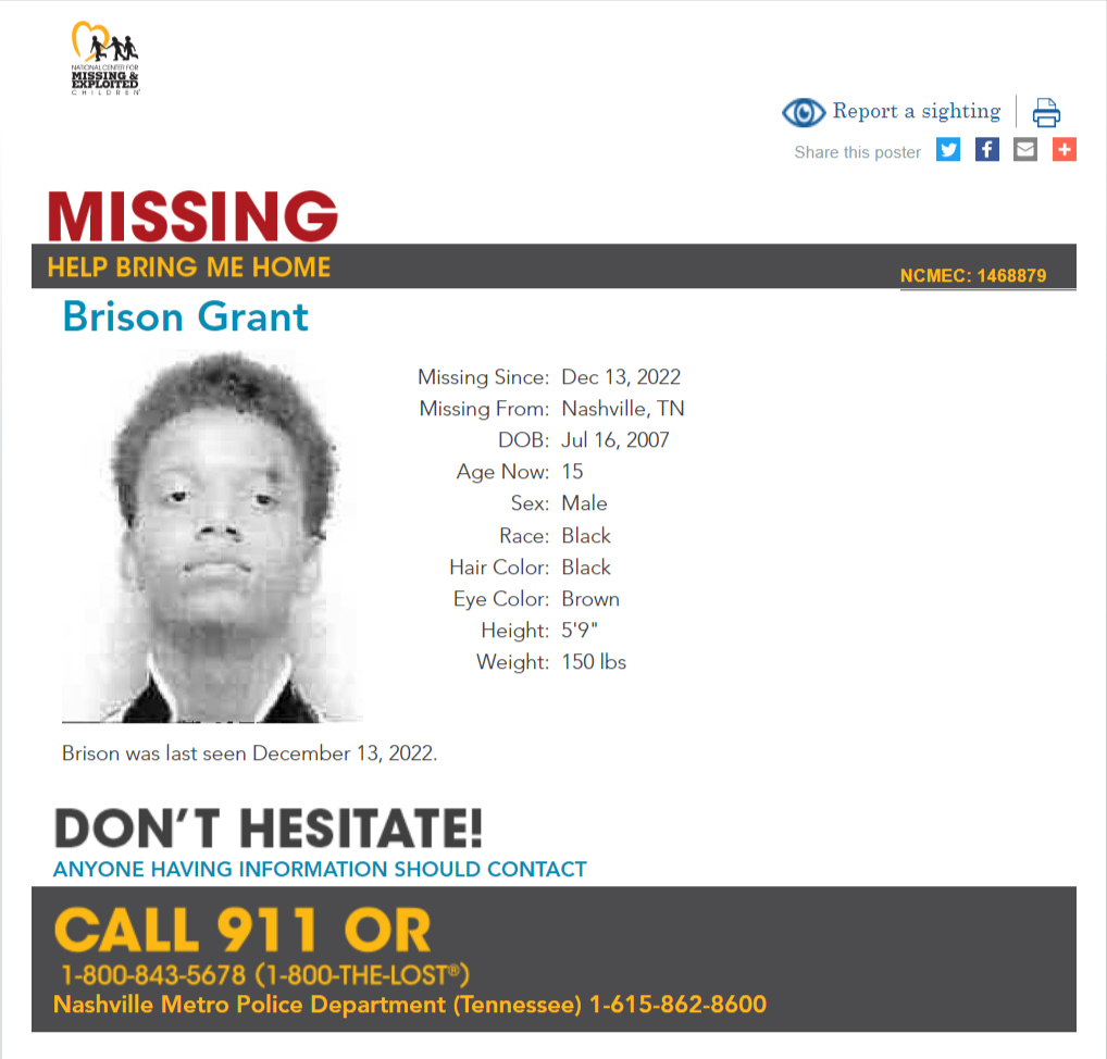 Brison Grant NCMC1468879c1 poster 2022-12-13 Nashville TN - Middle TN
