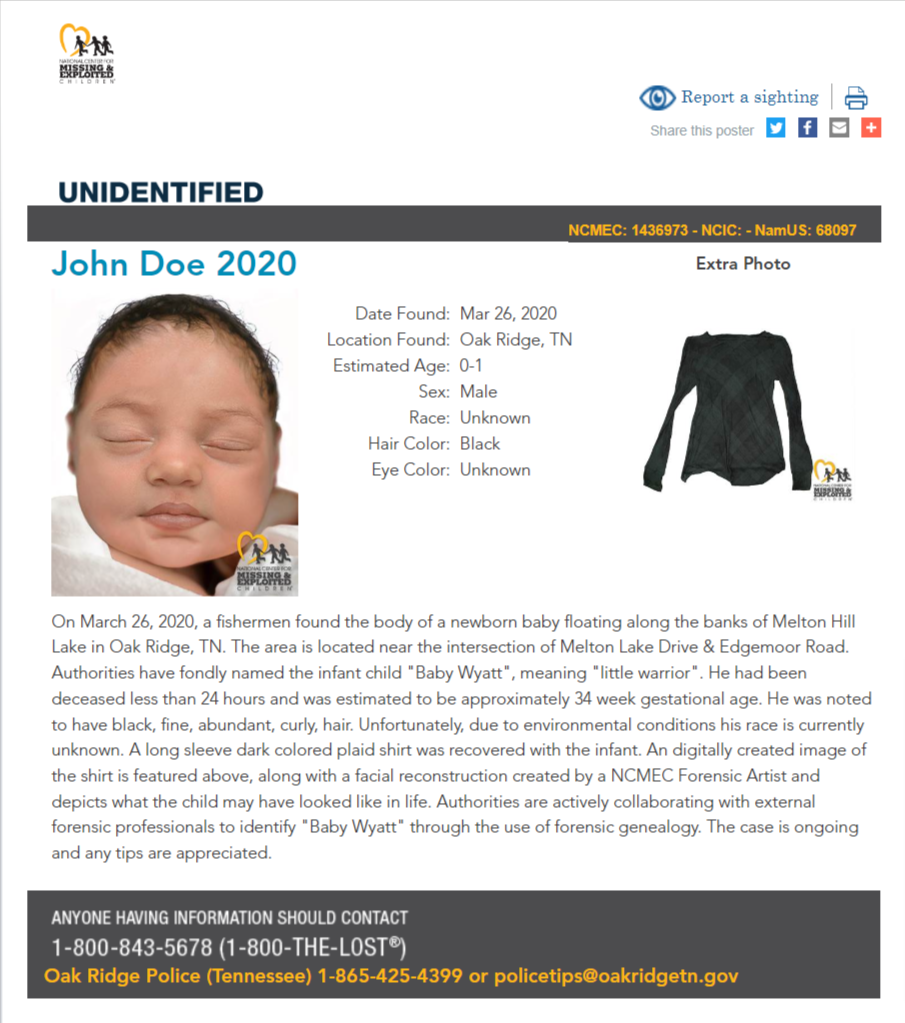John Doe 2020 NCMU1436973c1 poster 2020-03-26 - Oak Ridge TN - East TN