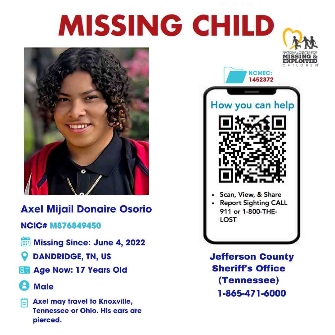 AXEL DONAIRE OSORIO - 17O MISSING DANDRIDGE, TN BOY - EAST TN poster