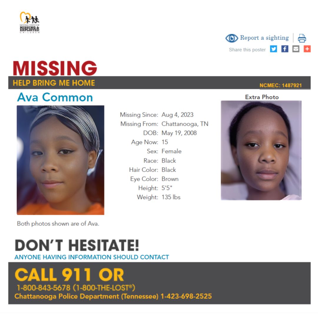 Ava Common NCMC NET poster - 2023-08-04 - Chattanooga TN