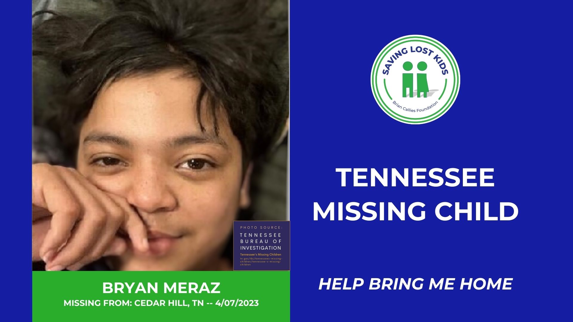 BRIAN MERAZ - 15YO MISSING NASHVILLE, TN BOY - MIDDLE TN hdr