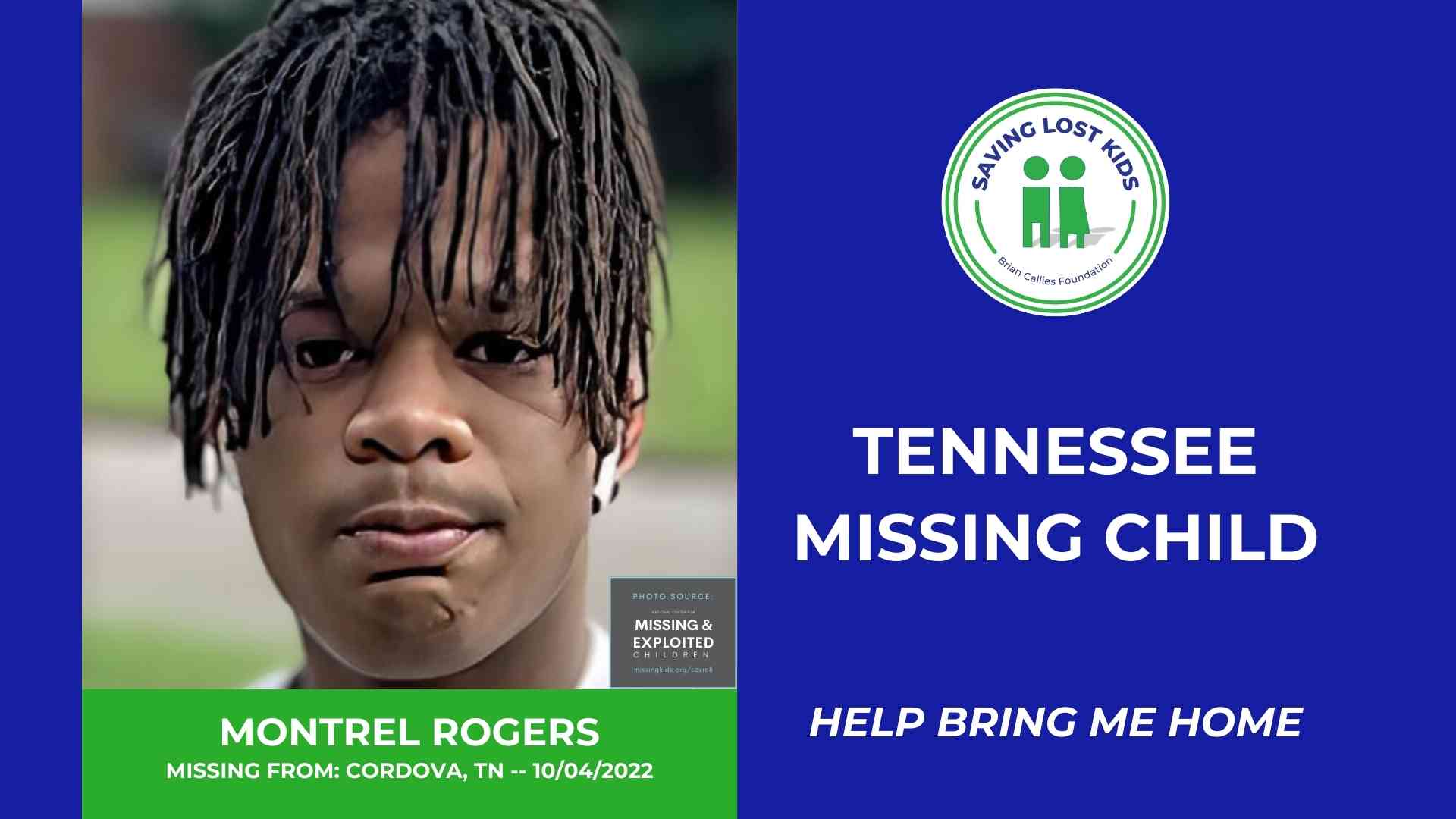 MONTREL ROGERS - 16YO MISSING CORDOVA, TN BOY - WEST TN hdr