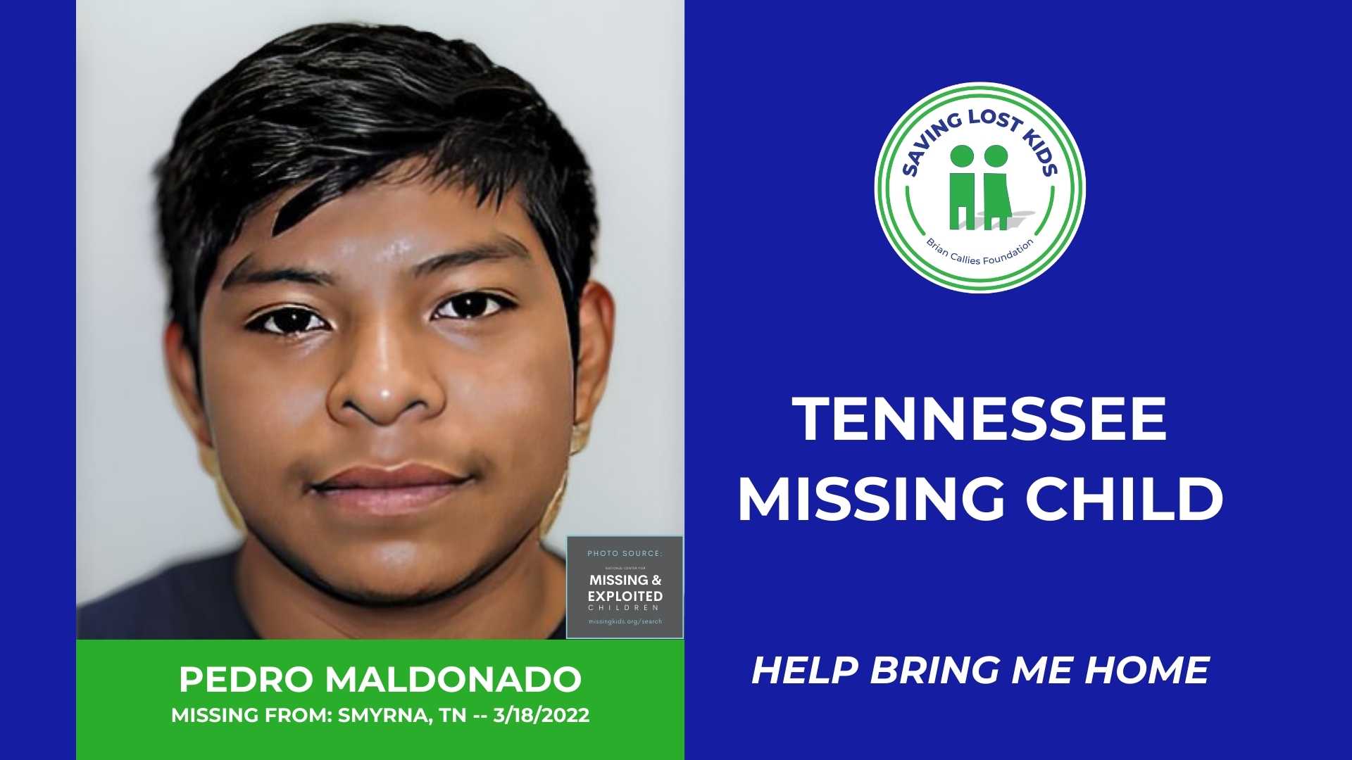 PEDRO MALDONADO - 18YO MISSING SMYRNA, TN MALE - MIDDLE TN hdr