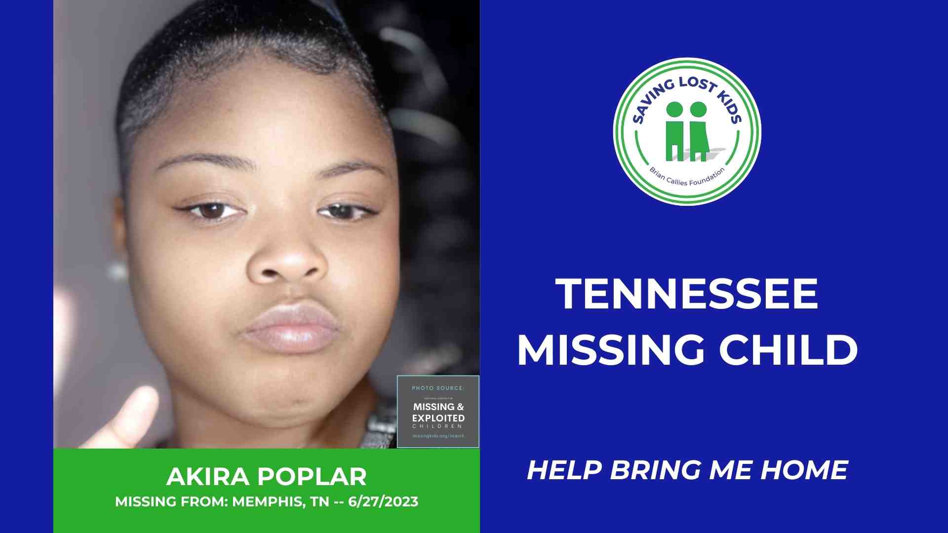 AKIRA POPLAR - 17YO MISSING MEMPHIS, TN GIRL - WEST TN hdr