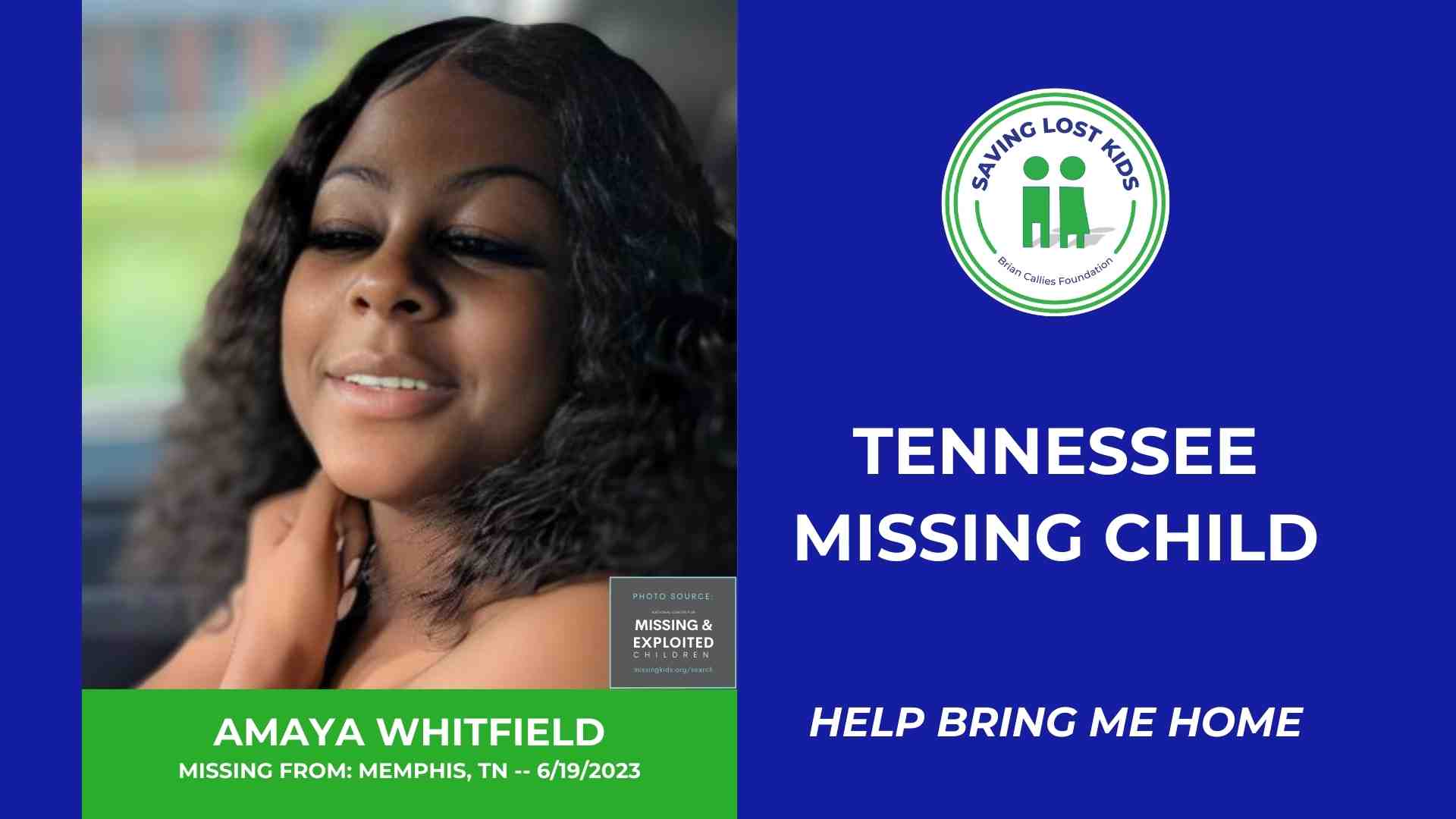 AMAYA WHITFIELD - 14YO MISSING MEMPHIS, TN GIRL - WEST TN hdr