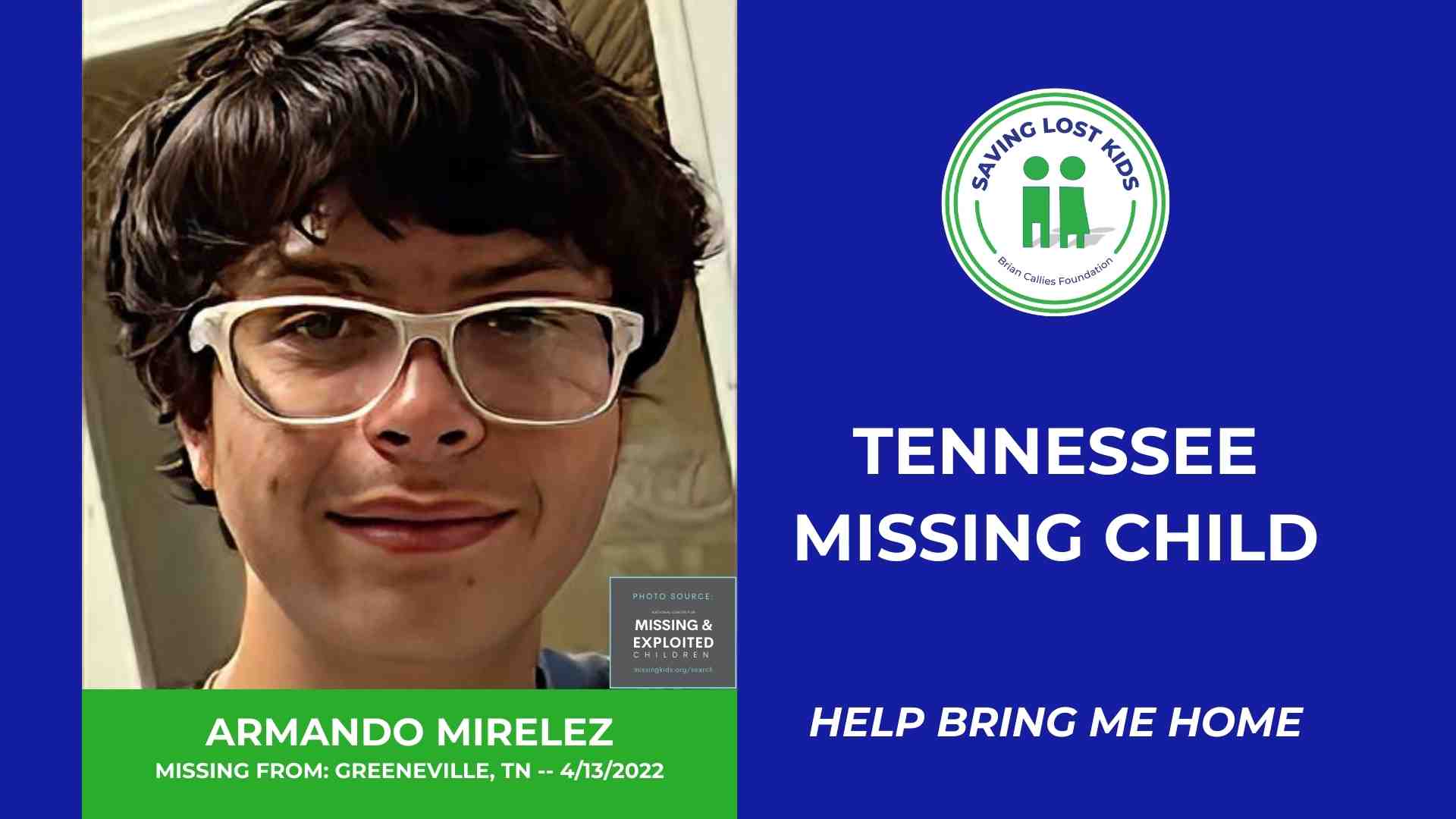 ARMANDO MIRELEZ - 16YO MISSING GREENEVILLE, TN BOY - EAST TN hdr