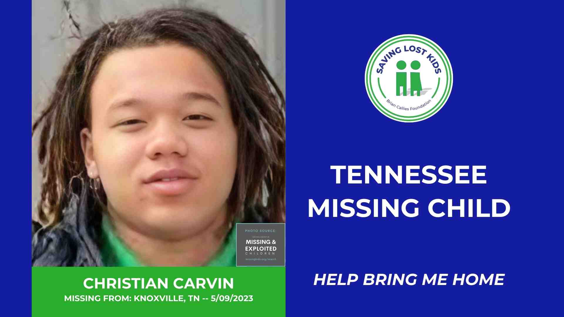 CHRISTIAN CARVIN - 16YO MISSING KNOXVILLE, TN BOY - EAST TN hdr