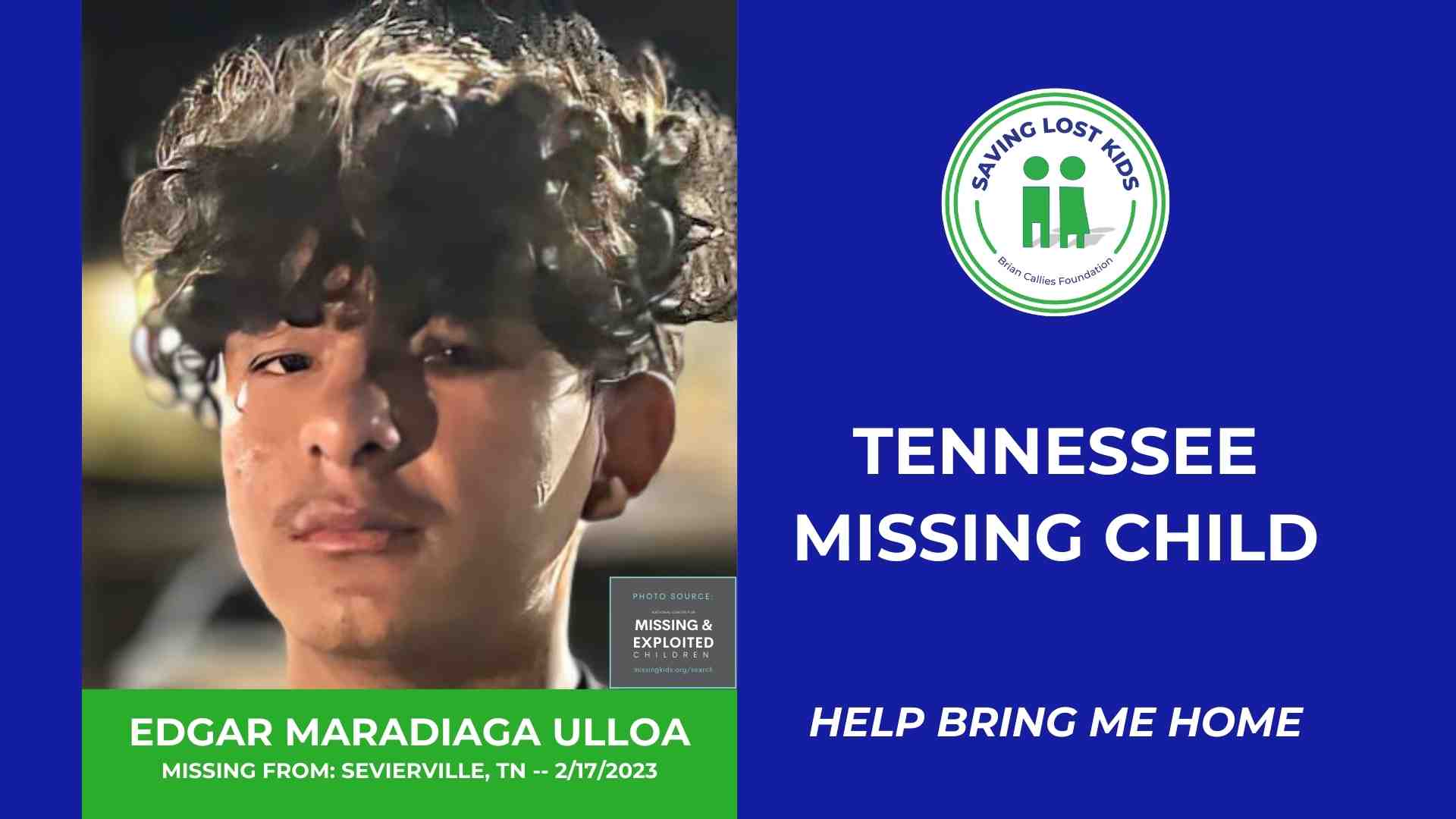 EDGAR MARADIAGA ULLOA - 17YO MISSING SEVIERVILLE, TN BOY - EAST TN hdr