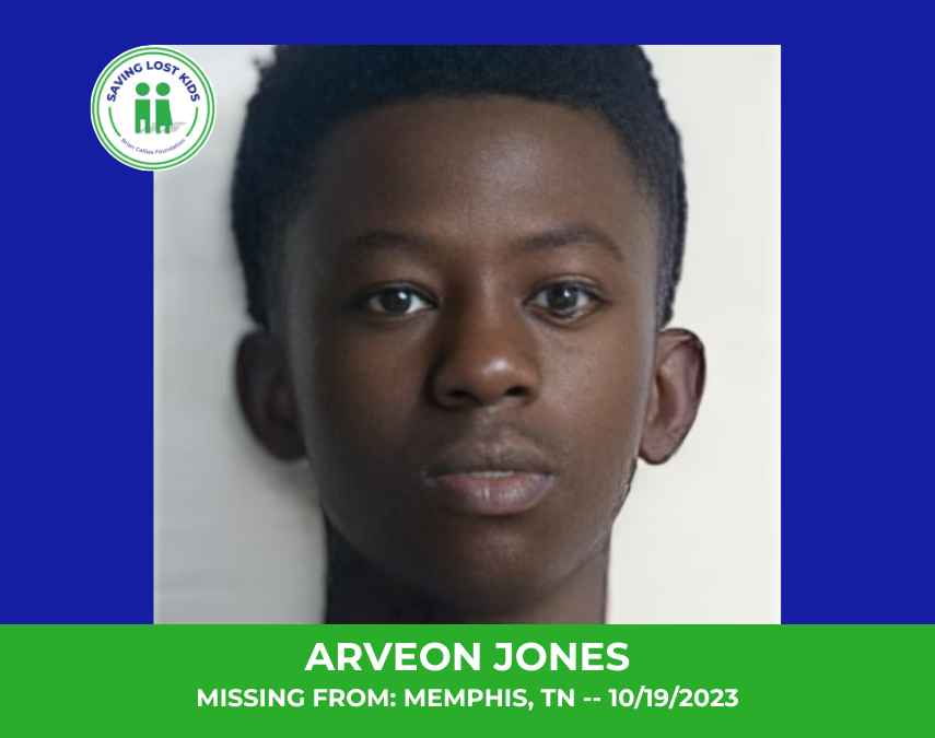 ARVEON JONES – 14YO MISSING MEMPHIS, TN BOY – WEST TN