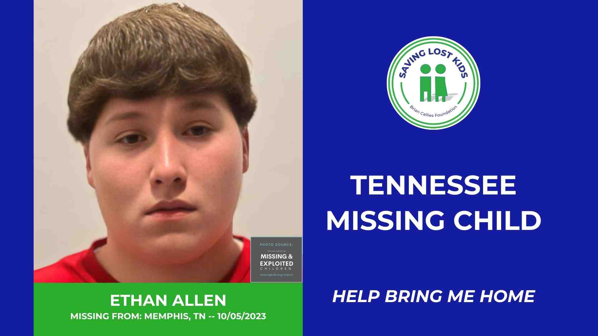 ETHAN ALLEN - 16YO MISSING MEMPHIS, TN BOY - WEST TN hdr