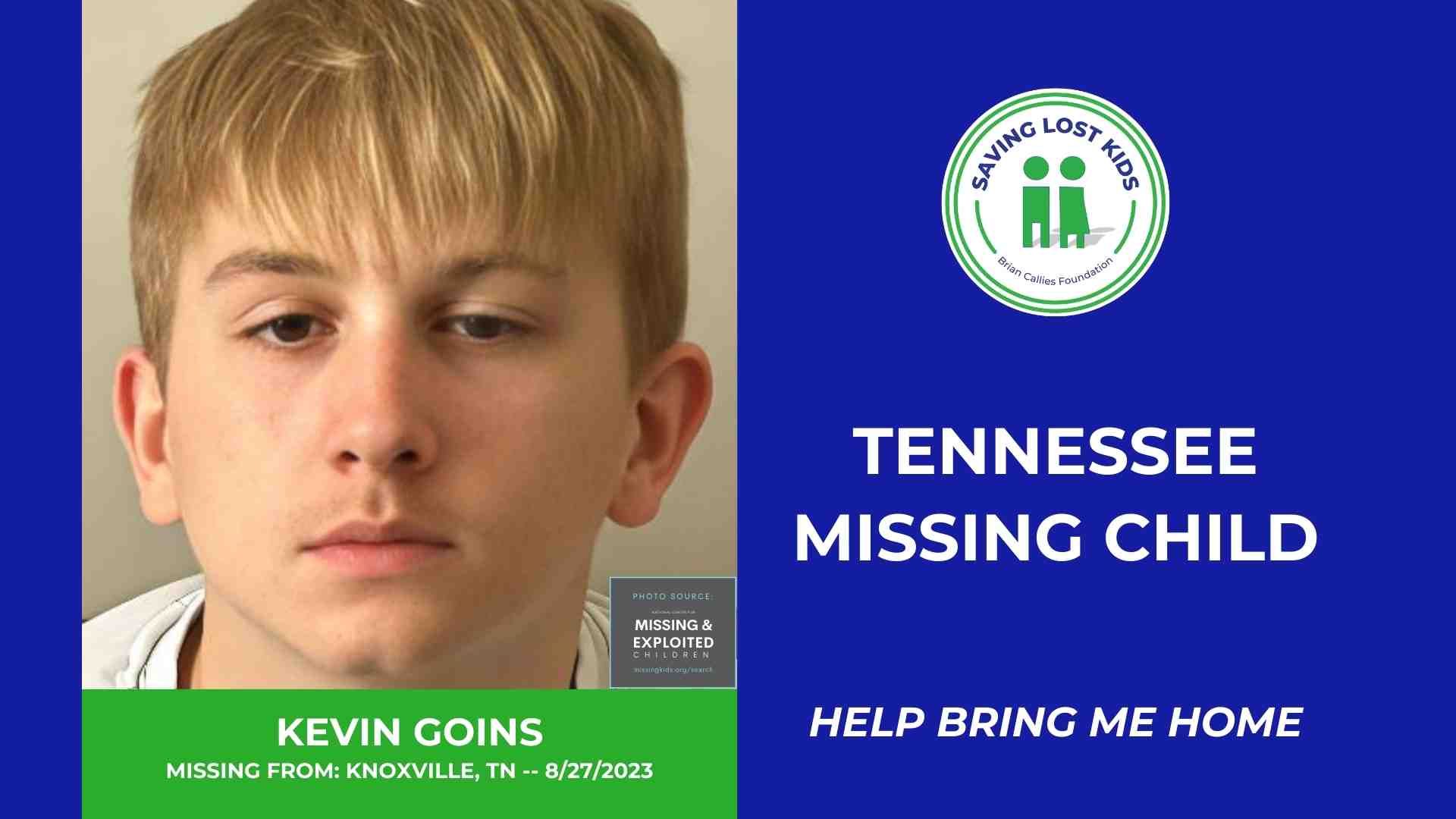 KEVIN GOINS - 14YO MISSING KNOXVILLE, TN BOY - EAST TN hdr