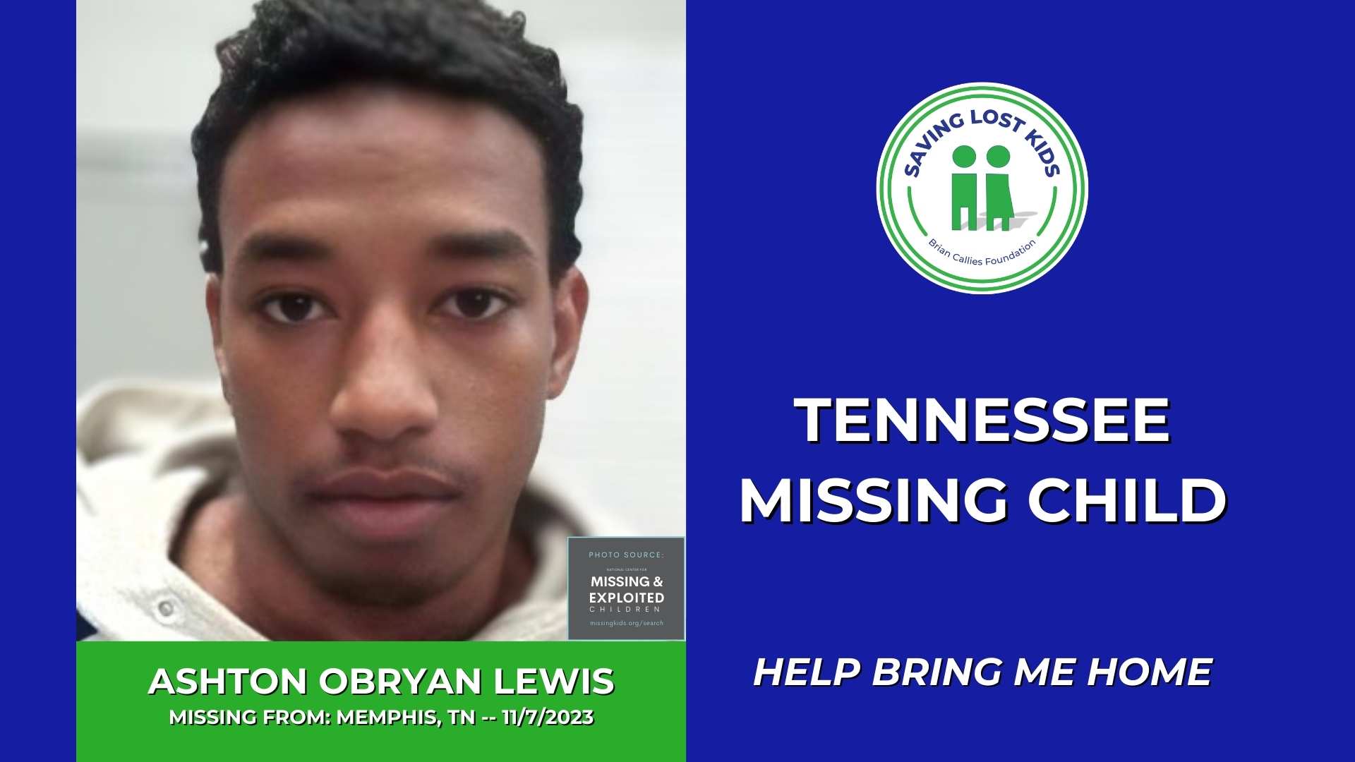 ASHTON LEWIS - 17YO MISSING MEMPHIS, TN BOY - WEST TN hdr