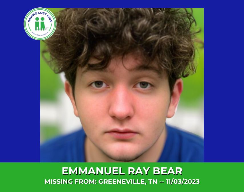 EMMANUEL RAY BEAR – 17YO MISSING GREENEVILLE, TN BOY – EAST TN