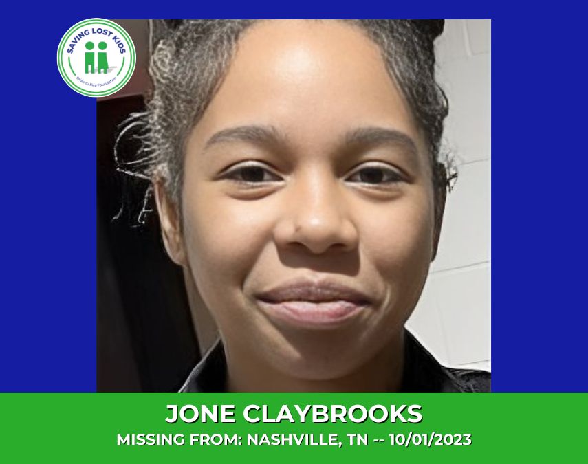 JONE CLAYBROOKS – 15YO MISSING NASHVILLE, TN GIRL – MIDDLE TN