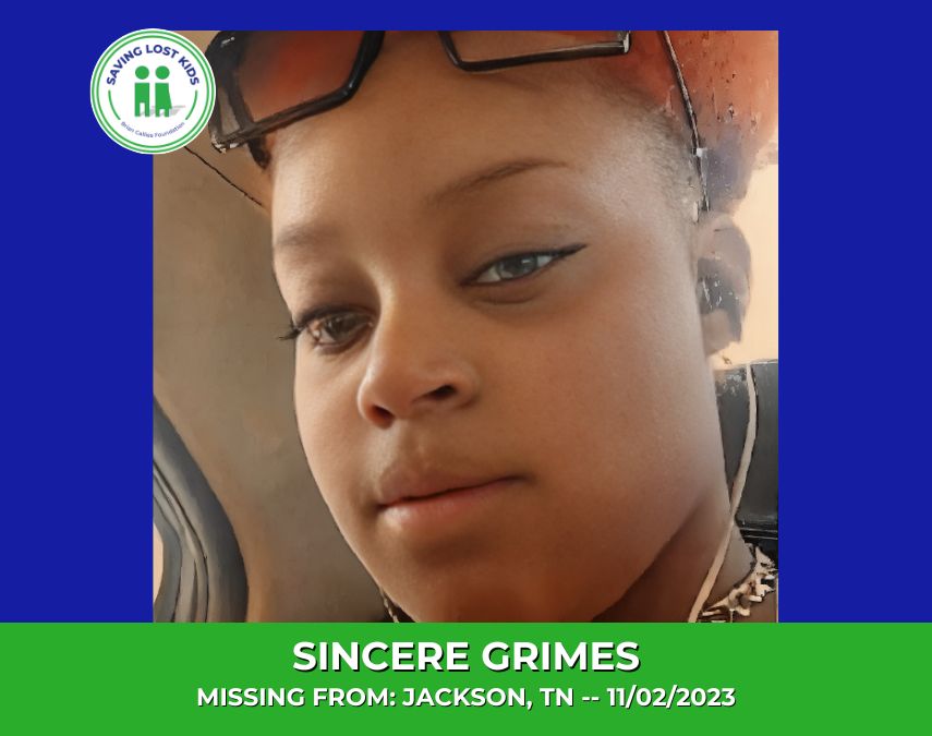 SINCERE GRIMES – 15YO MISSING JACKSON, TN GIRL – WEST TN poster