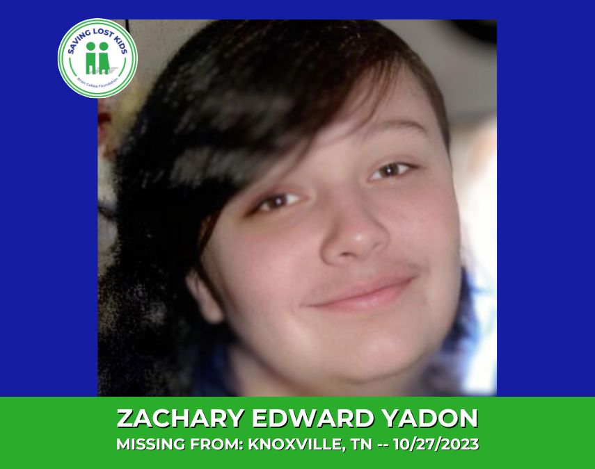 ZACHARY EDWARD YADON – 14YO MISSING KNOXVILLE, TN BOY – EAST TN