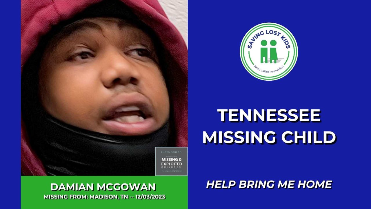 DAMIAN MCGOWAN 16YO MISSING MADISON, TN BOY MIDDLE TN Saving Lost