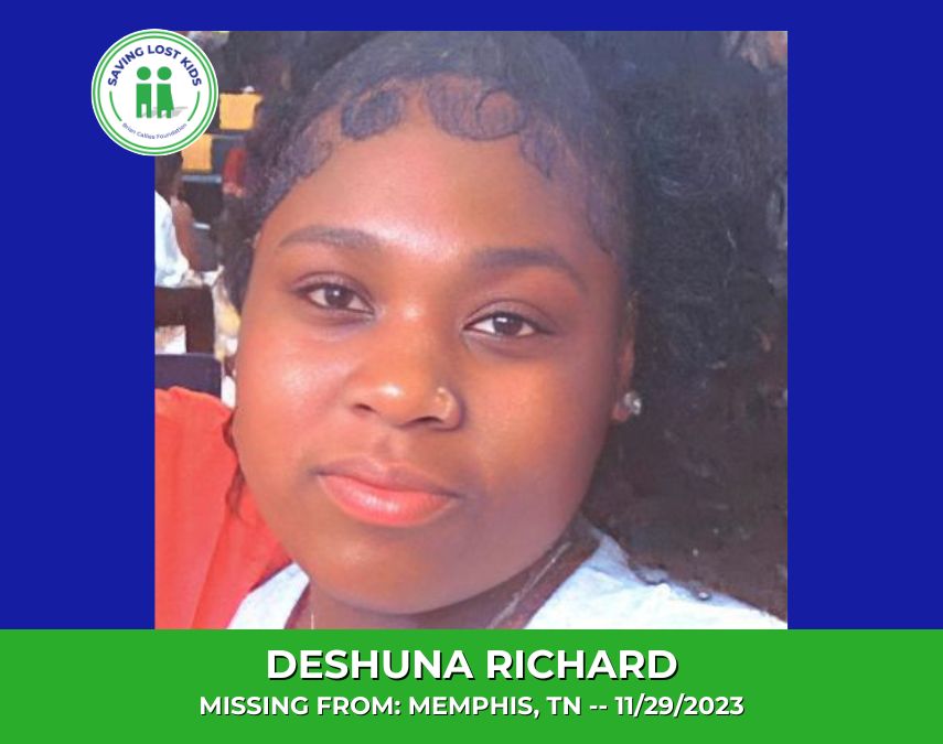 DESHUNA RICHARD – 13YO MISSING MEMPHIS, TN GIRL – WEST TN