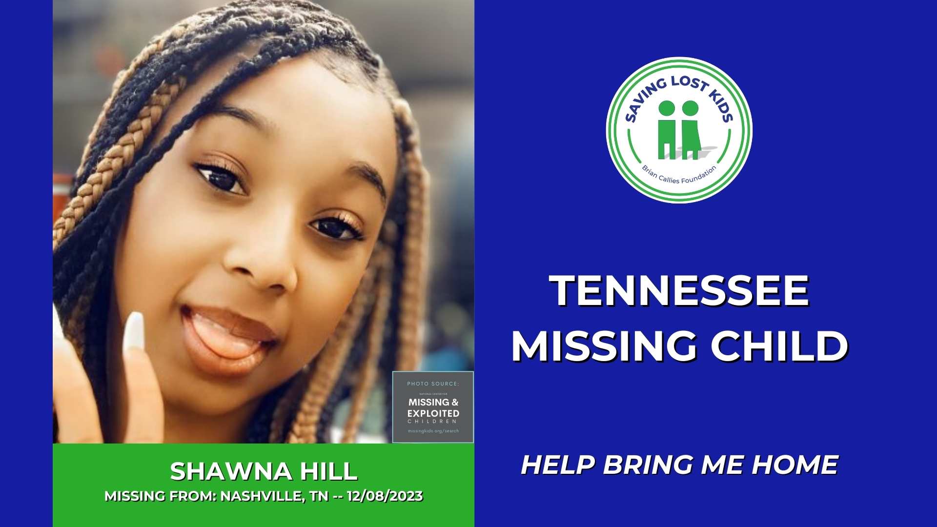 SHAWNA HILL – 16YO MISSING NASHVILLE, TN GIRL – MIDDLE TN | Saving Lost Kids