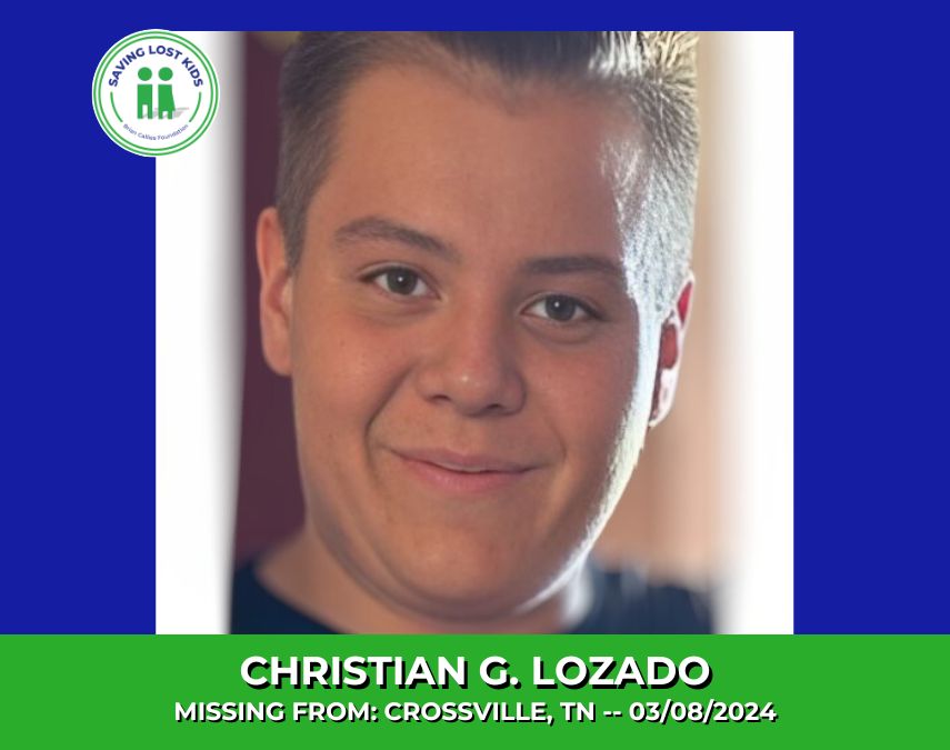 CHRISTIAN G. LOZADO – 16YO MISSING CROSSVILLE, TN BOY – MIDDLE TN