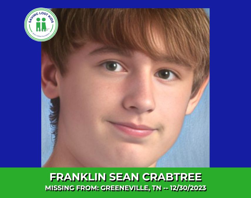 FRANKLIN SEAN CRABTREE – 16YO MISSING GREENEVILLE, TN BOY – EAST TN
