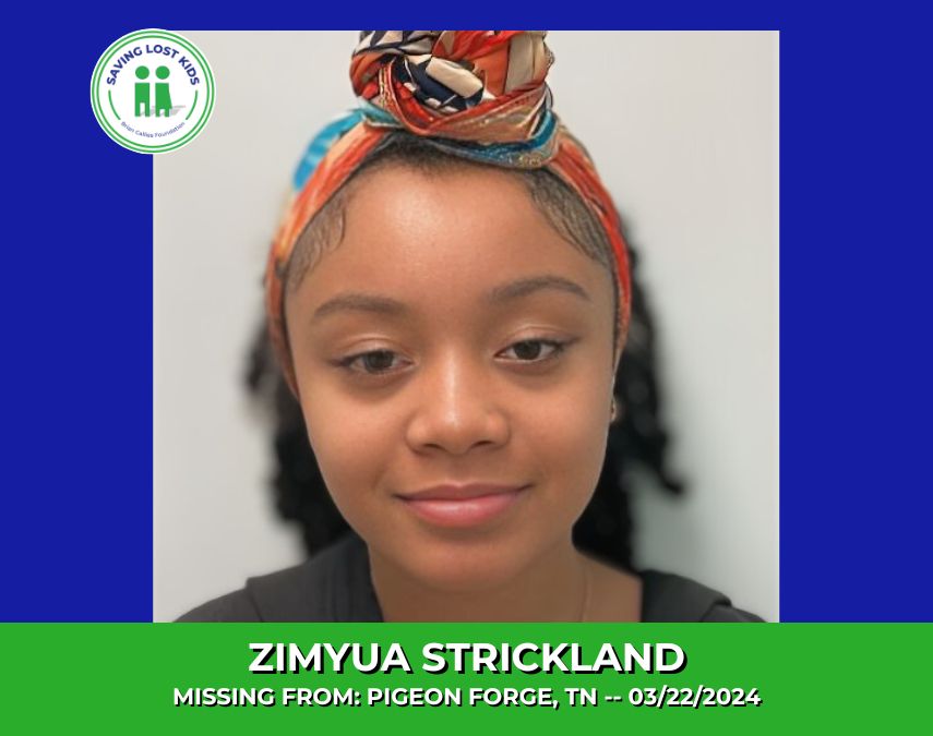 ZIMYUA STRICKLAND – 16YO MISSING PIGEON FORGE, TN GIRL – EAST TN