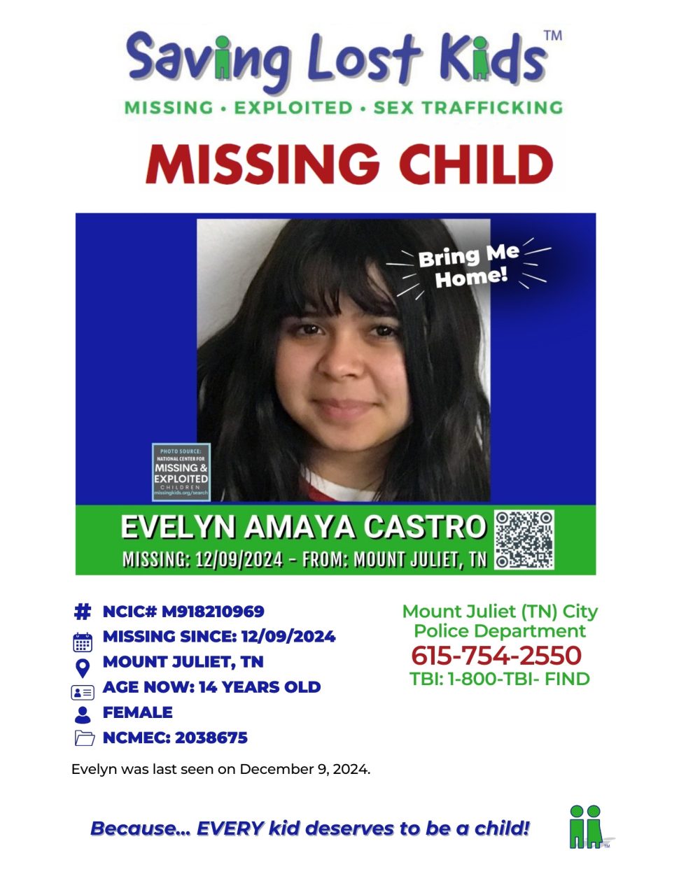 Evelyn castro saving lost kids